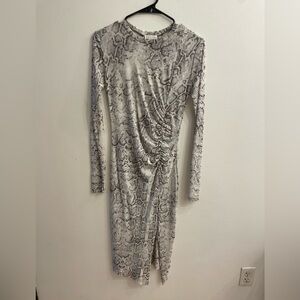 Nordstrom Midi Snakeskin Dress